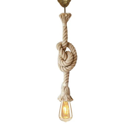 Opviq Lámpara de araña AYD-2784 de cuerda hecha a mano, 70 cm, Crema Opviq Lámpara de araña AYD-2784 de cuerda hecha a mano, 70 cm, Crema